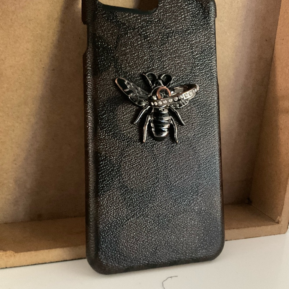 Authentic Coach iphone case, bumble bee ring